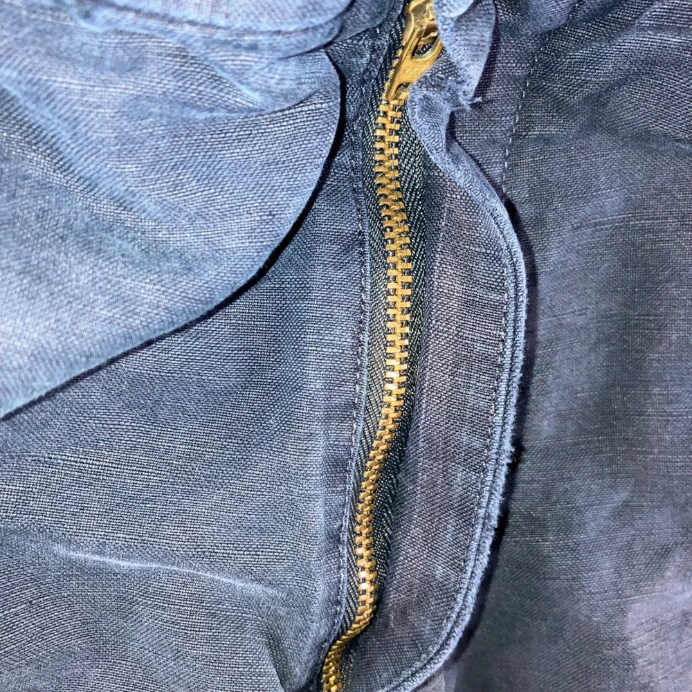Banana Republic Shorts Men 33 Linen Cotton Blue Chino Travel Preppy‎ Casual